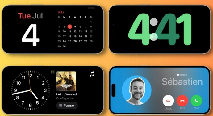 义县苹果手机维修分享iOS17横屏充电待机显示有什么好处 