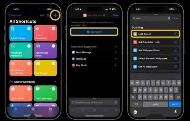 义县苹果14锁屏维修店分享iPhone14升级iOS16.4后如何创建锁屏快捷方式 