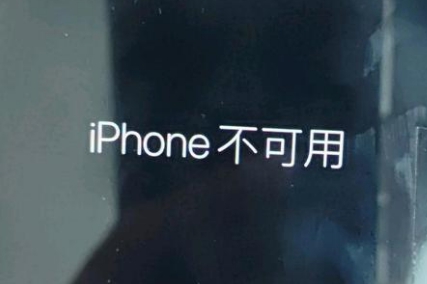 义县苹果服务网点分享锁屏界面显示“iPhone 不可用”如何解决 