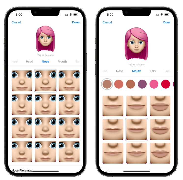 义县苹果手机维修分享​iOS 16中的拟我表情有了哪些变化和升级 